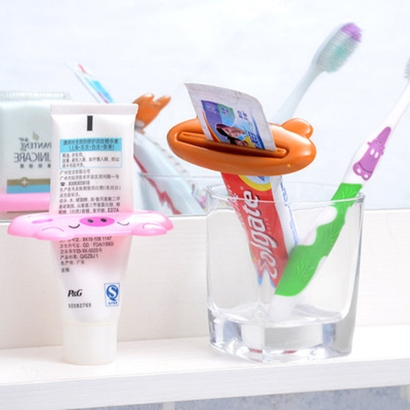 Bathroom Multi-function Tool Cartoon Toothpaste Squeezer