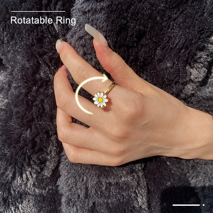 Anxiety Ring Spinner Rings Rotary Anti Stress Fidget Ring