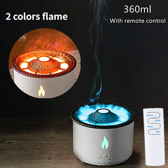 360ml Volcanic Flame Aroma Diffuser