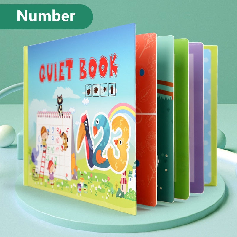 Montessori  Baby Busy book fun sticker