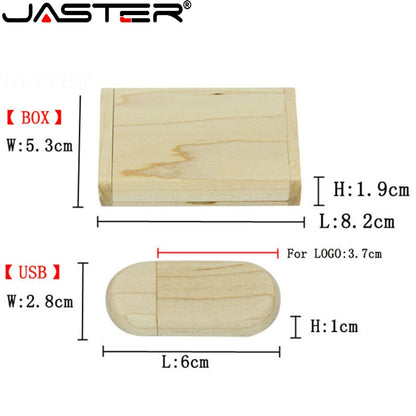 Custom Logo Wooden Box USB Flash Drive