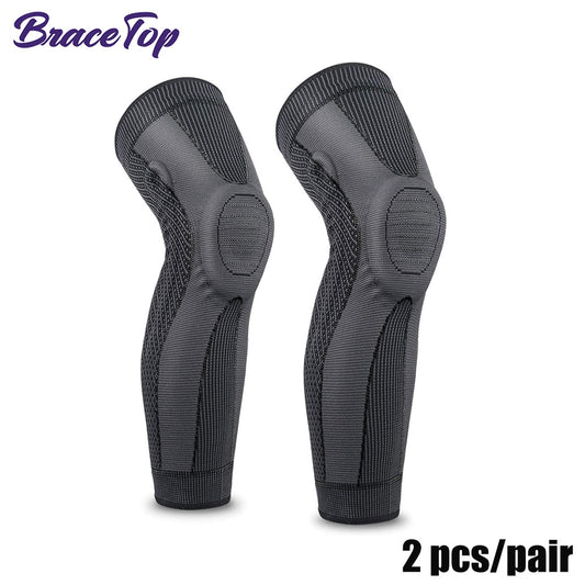 Sports Full Leg Compression Sleeves Knee Braces Protector