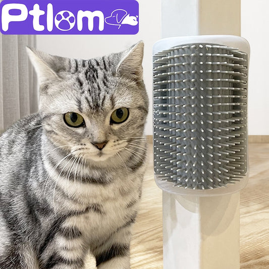 Cat Self Groomer With Catnip Soft Cats Wall Corner