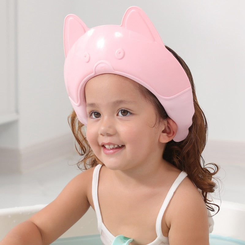 Adjustable Baby Shower Shampoo Cap Crown