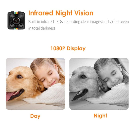 Mini Camera HD 1080P Sensor Night Vision Camcorder