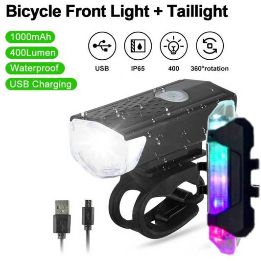 Bicycle Light Front Rechargeable Lantern Lamp