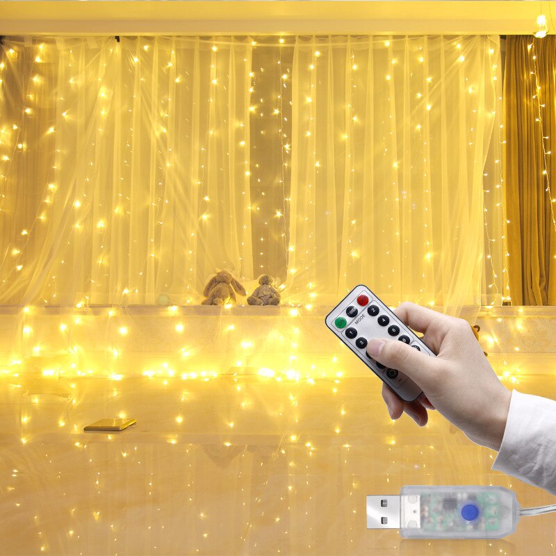 Christmas Garland LED Fairy Lights Curtain String Lights