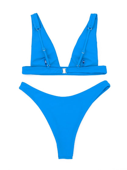 New Sexy Bikini Solid Swimsuit Women Swimwear