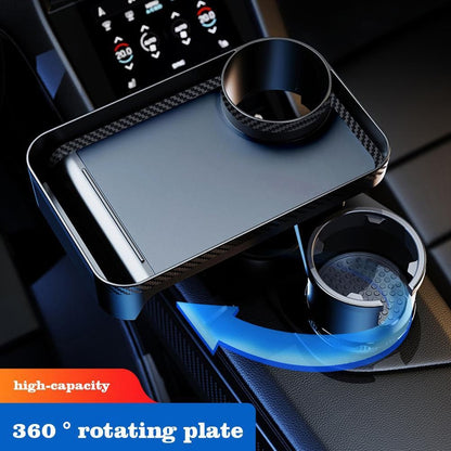 Can Be Rotated 360 Car Dinner Plate Tray Holder Cup