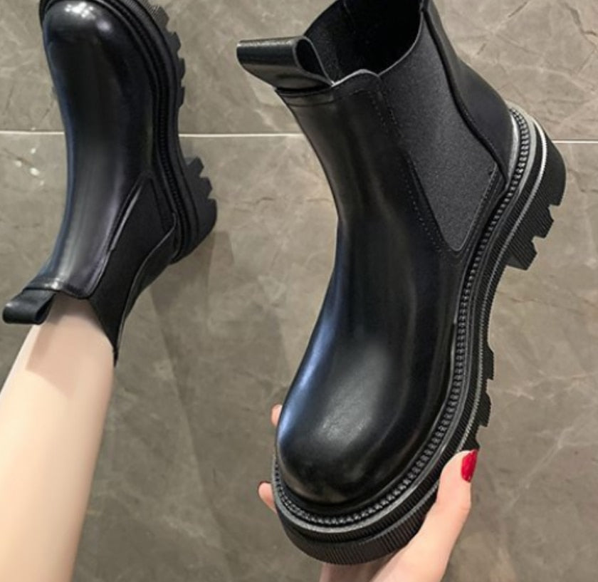 New Autumn Winter Chelsea Boots Platform