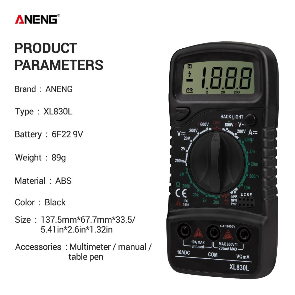 Digital Multimeter Esr Meter Testers Automotive Electrical