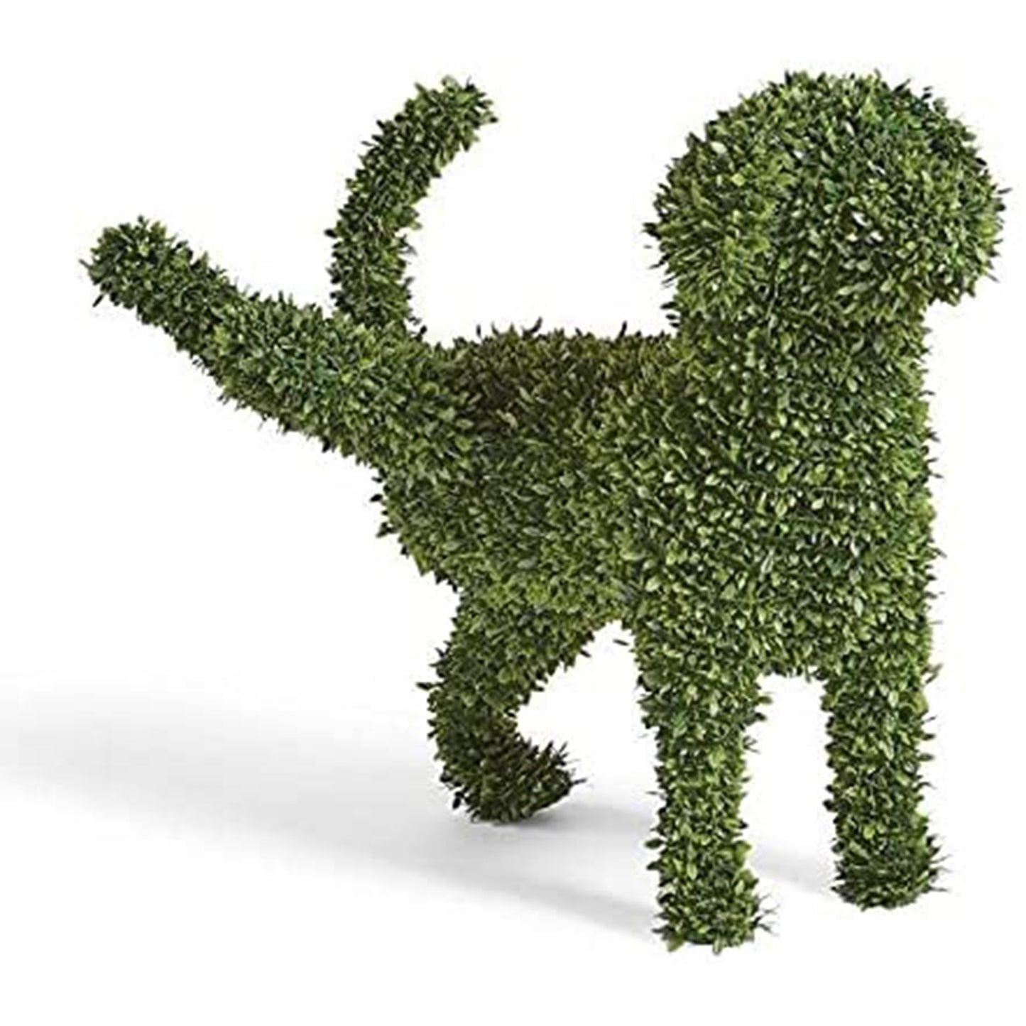 Decorative Peeing Dog in 4 Styles Green Artificial