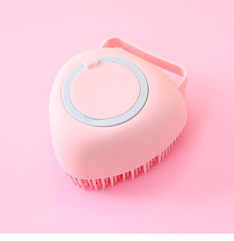 Cat Dog Shampoo Brush pet Silicone Bathroom Comb