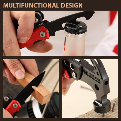 Claw Hammer Multitool Stainless Steel Knife Plier Tool