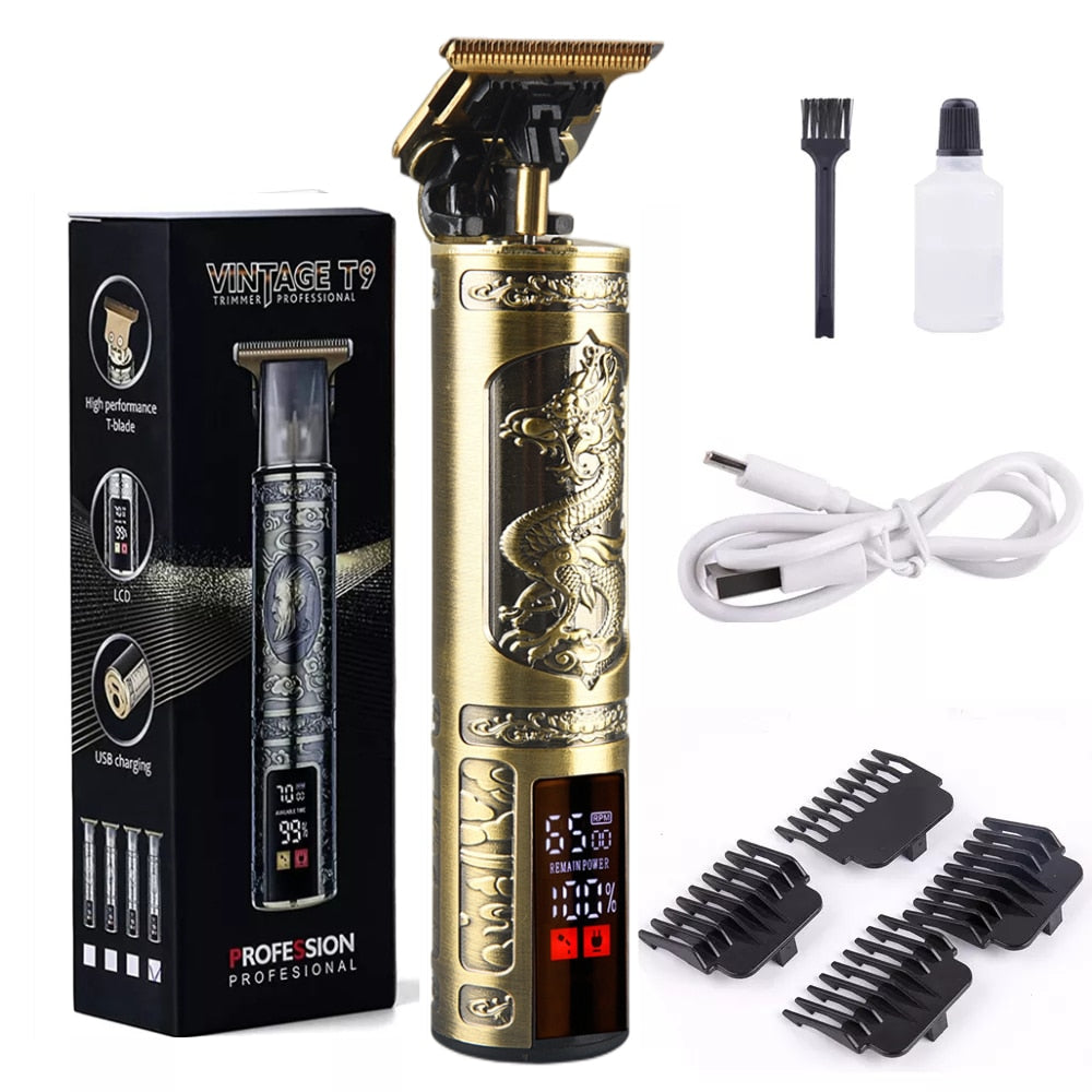 Men Barber Retro T9 Hair Trimmer Professional Razor Trimmer