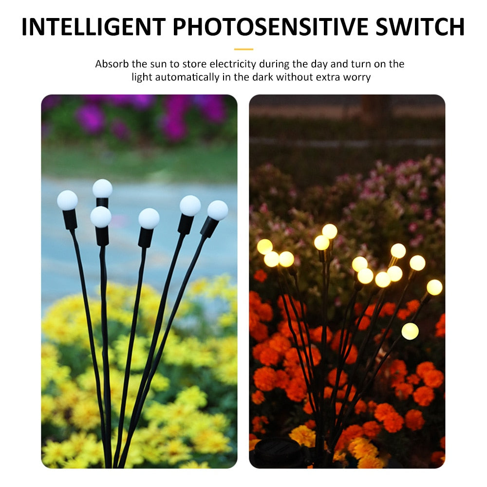 LED Light Outdoor Garden Firework Firefly Lights