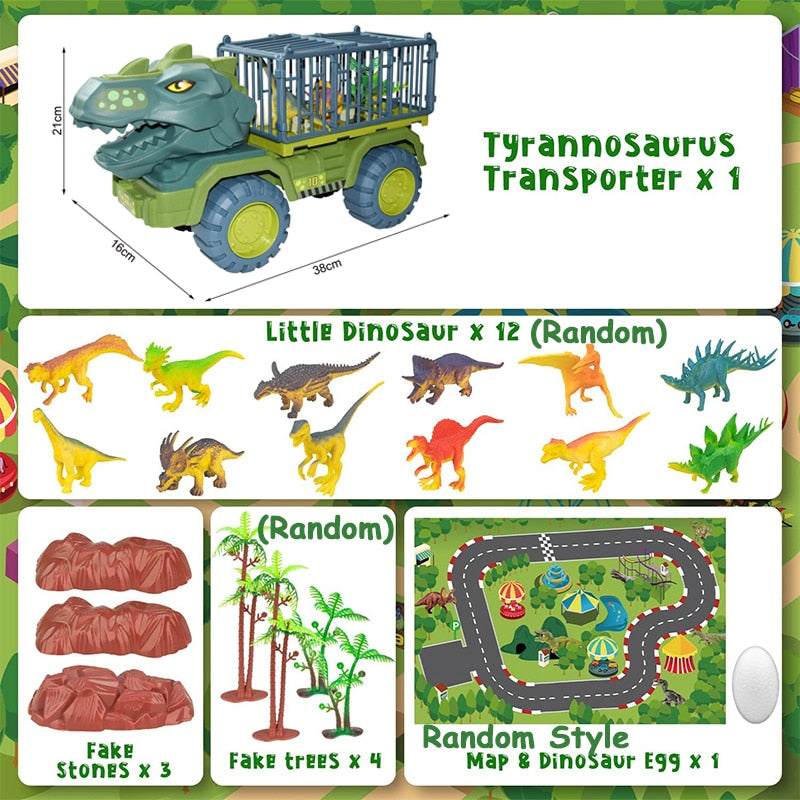 Dinosaur Excavator Engineering Vehicle Model Toy Children