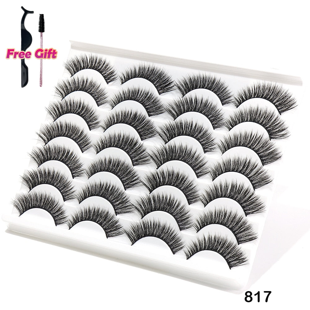 Beauty Natural False Eyelashes Dramatic 3D Mink Lashes