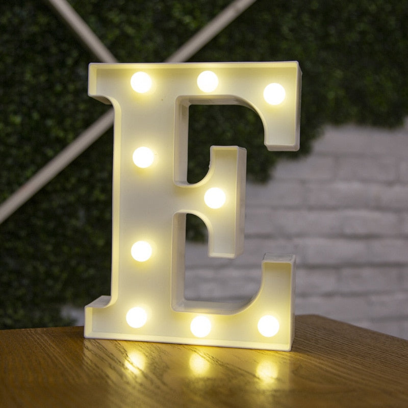 Decorative Letters Alphabet Letter LED Lights Luminous Lamp