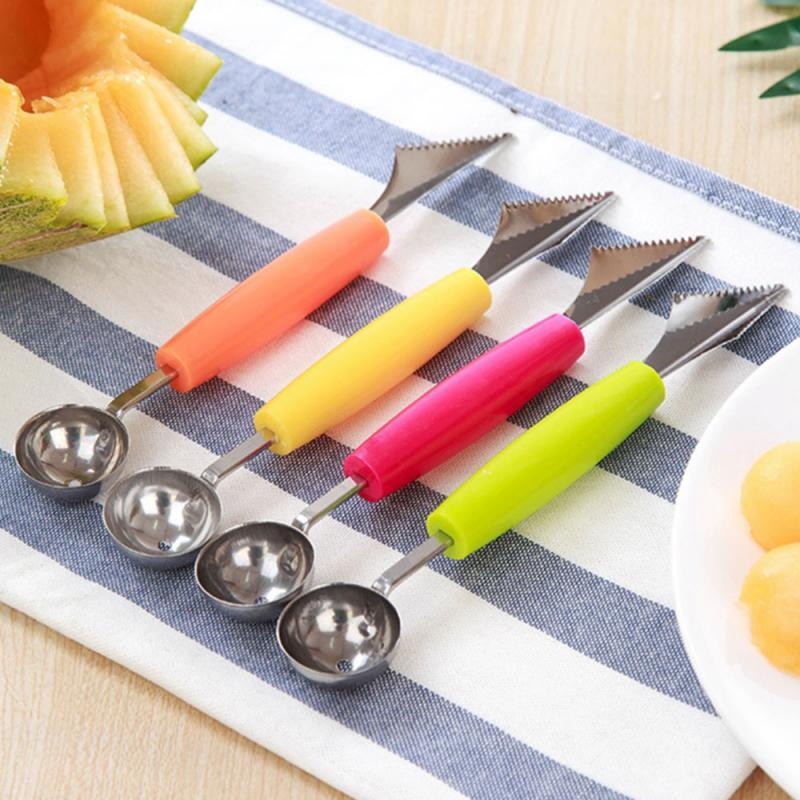 Fruit Platter Carving Knife Melon Spoon Ice Cream Dig Scoop
