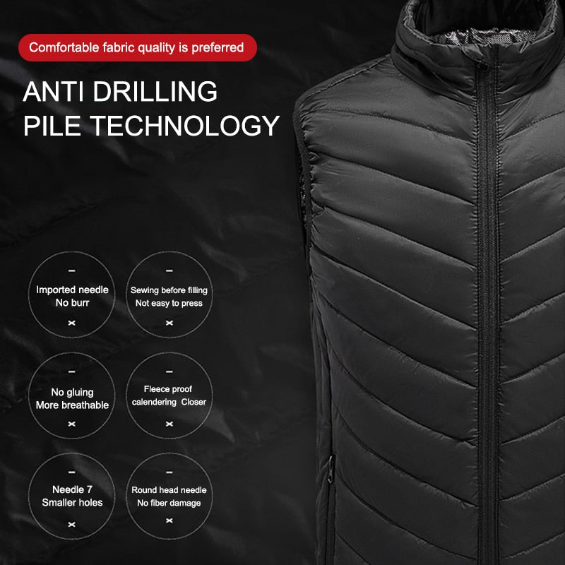 Heated Vest Winter Smart Thermal Clothing