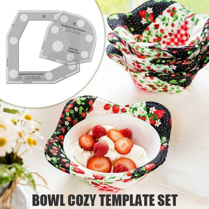 Bowl Cozy Template Cutting Ruler Set Bowl