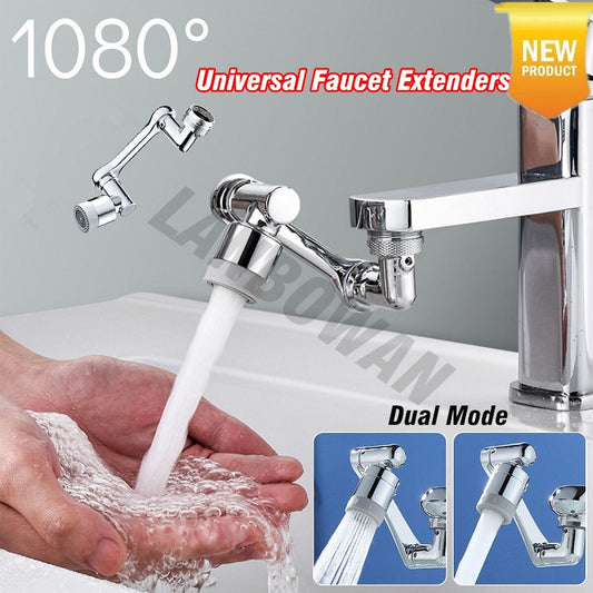 Universal 1080° Rotatable Faucet Aerator Extender