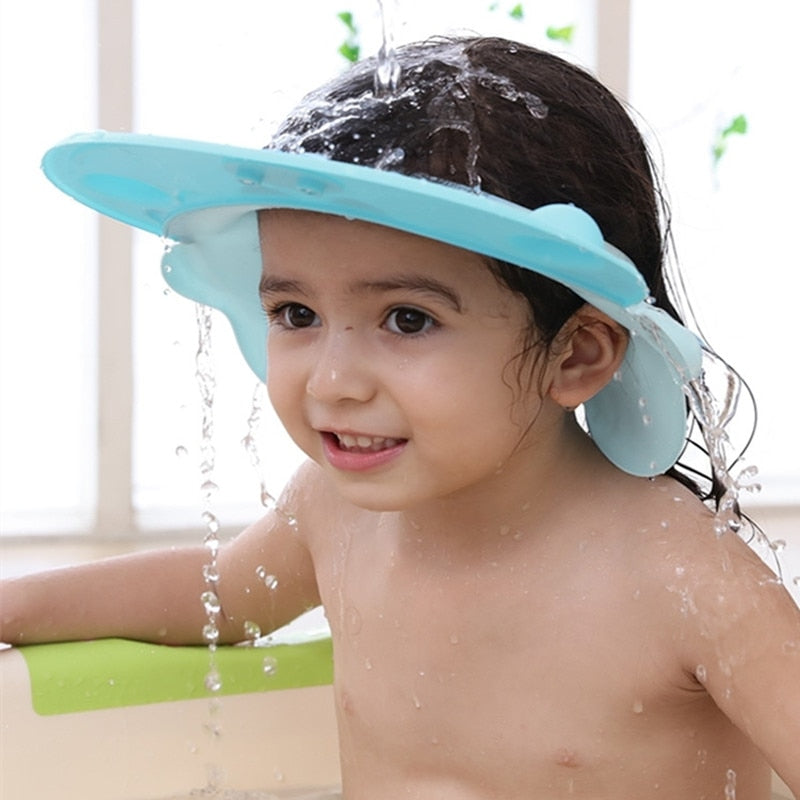 Adjustable Baby Shower Shampoo Cap Crown