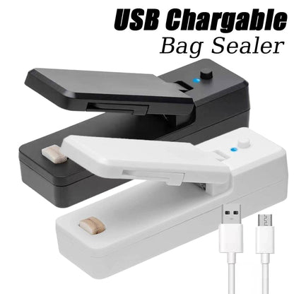 2 IN 1 USB Chargeable Mini Bag Sealer Heat Sealers