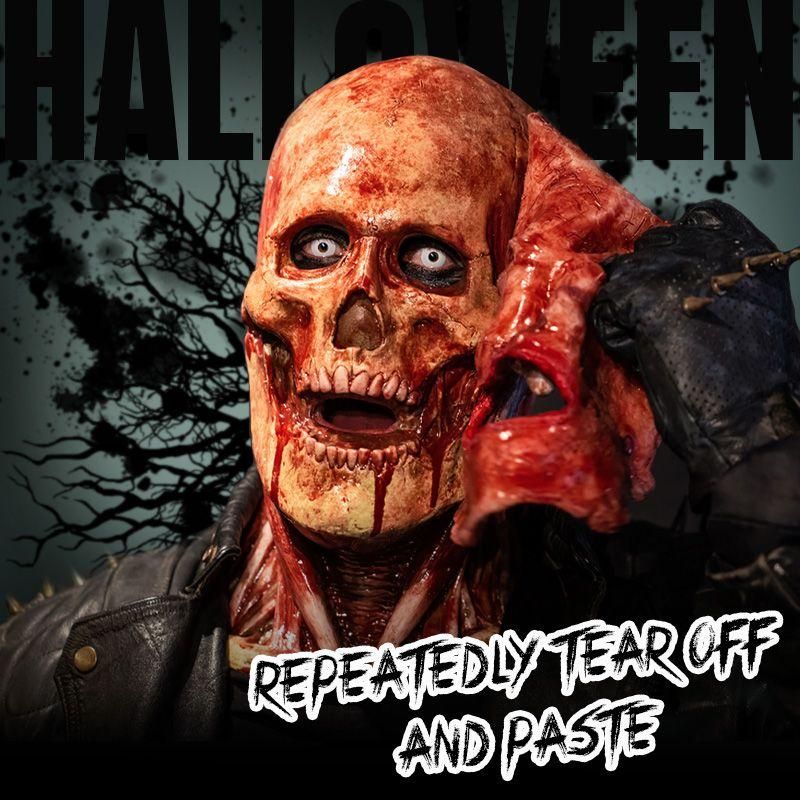 Exclusive Halloween Scary Mask Terror All Face Skull Mask Double Layer