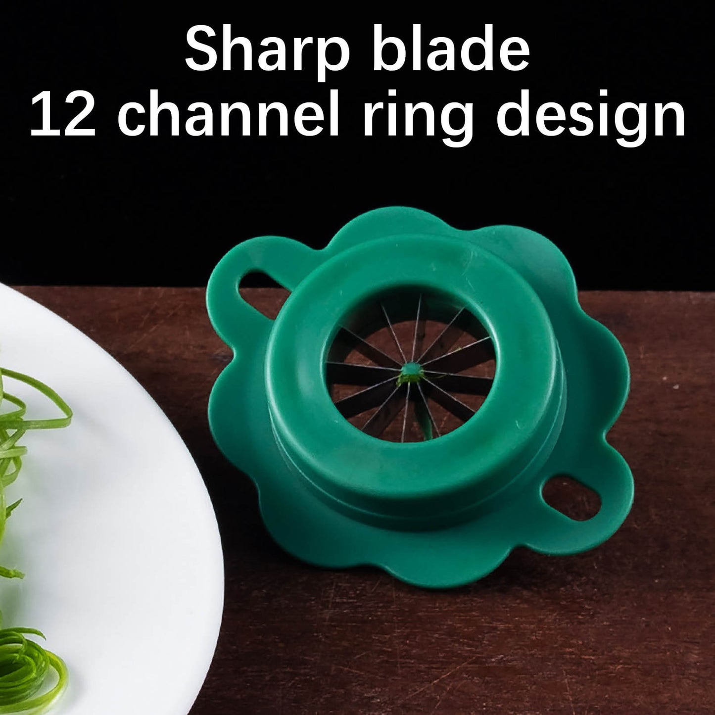 Green Onion Easy Slicer  Shredder Plum Blossom Cut