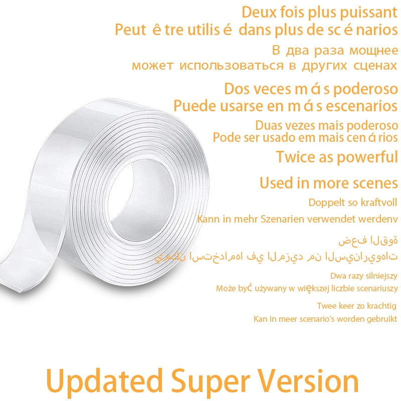 Double Side Tape Feature Waterproof Reusable Adhesive