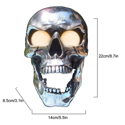 Hot Motorcycle Skull Headlight At The Real Headlight