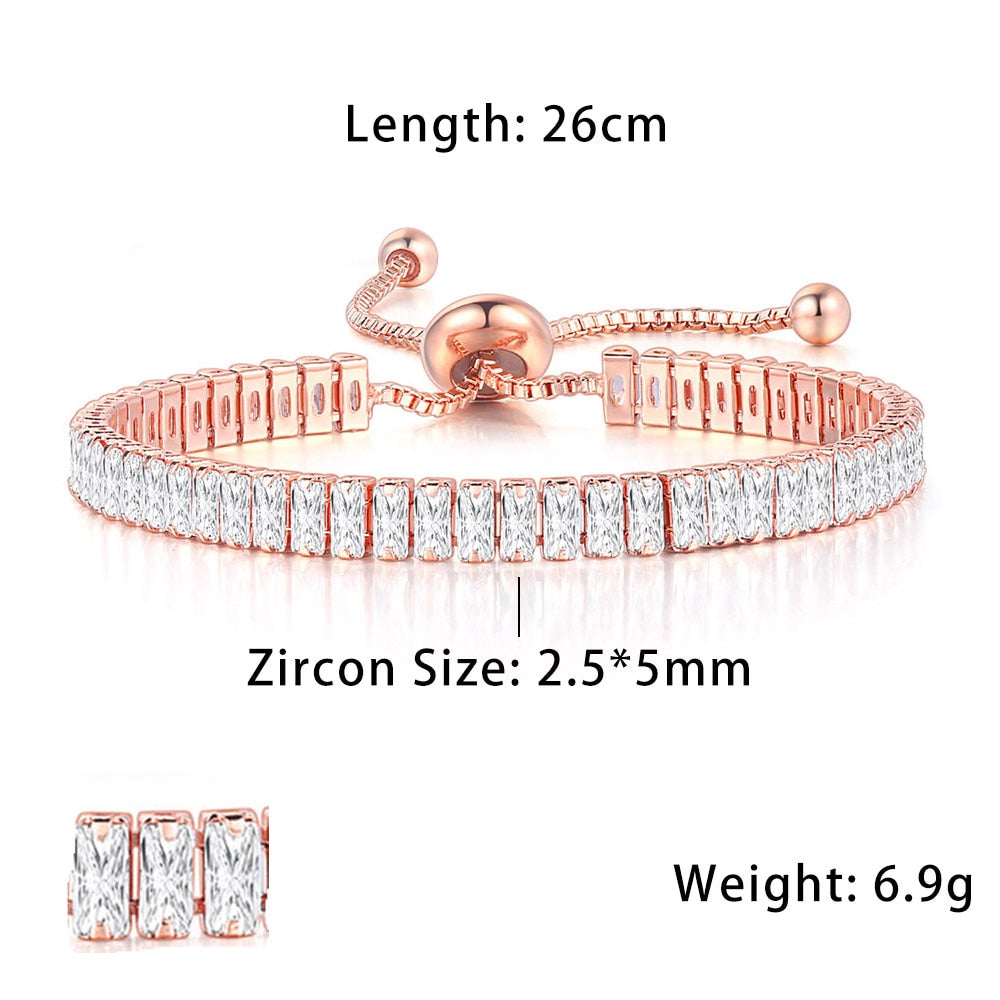 Oval Diamond Tennis Bracelets for Women Fashion
