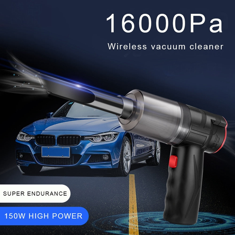 16000Pa 150W Wireless Car Vacuum Cleaner Blowable Cordless
