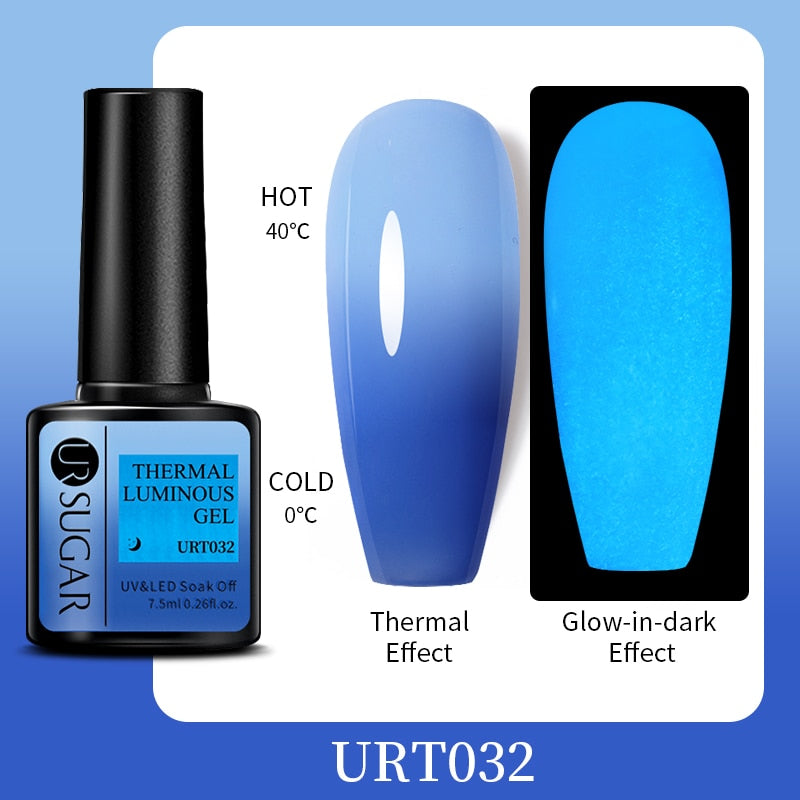 Beauty Thermal Ultra-thin Glitter 3 Colors Soak Off Nail Art Gel