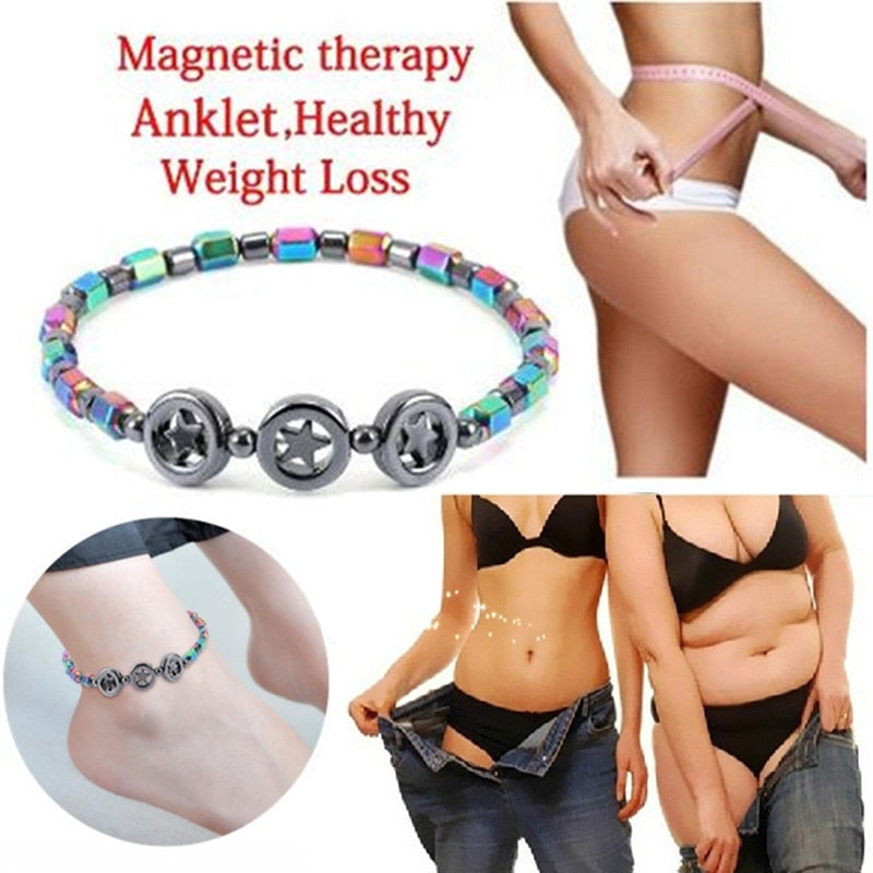 Weight Loss Slimming Anklet Bracelet Magnetic Therapy