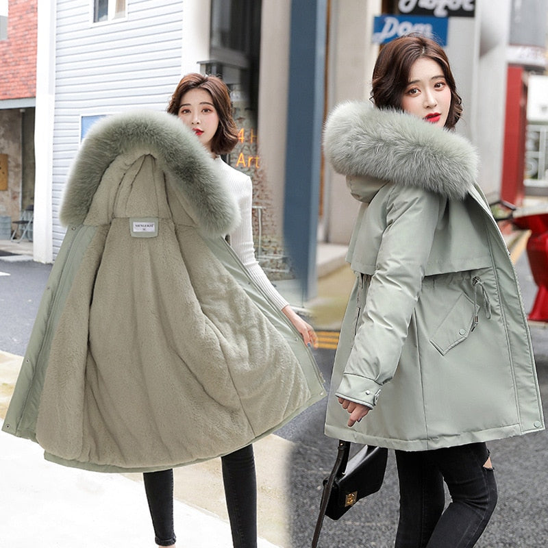 New Winter Jacket Women Parka Long Coat