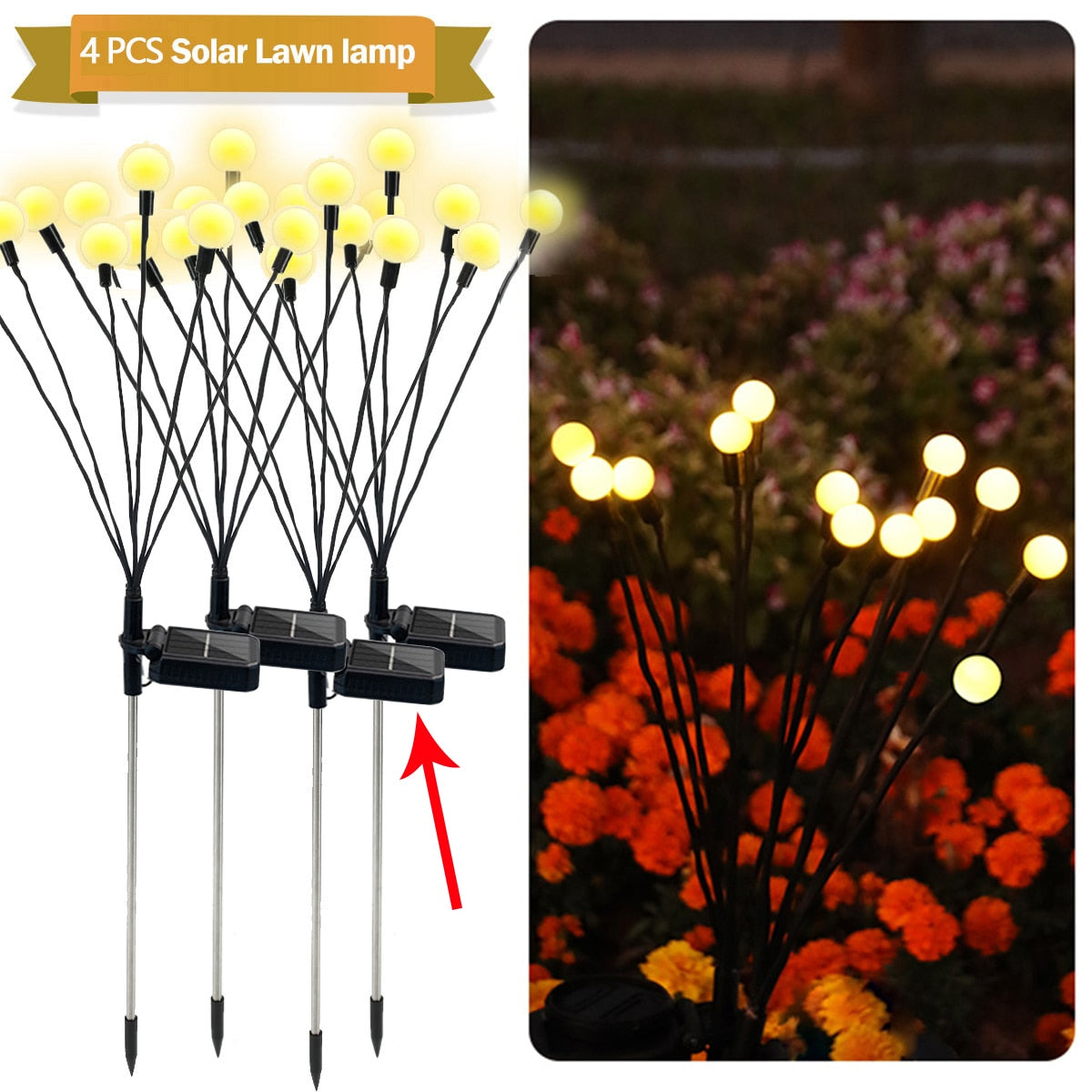LED Light Outdoor Garden Firework Firefly Lights