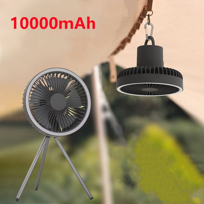 New Tripod Fan Outdoor Camping Lighting Electric Fan