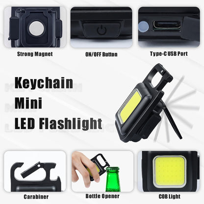 Multifunctional Mini LED Flashlight Work Light