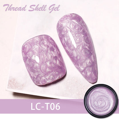 Beauty Thread Shell Nail Gel Polish Pearl Shell Semi-Permanent