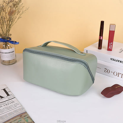 Large-Capacity Makeup Leather Cosmetic Bag