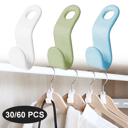 Mini Clothes Hanger Connector Hooks Plastic Cascading