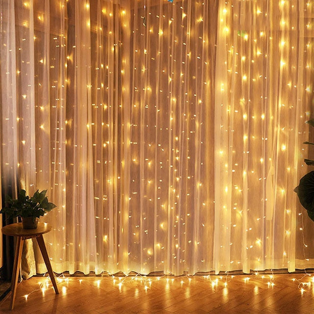 USD LED Curtain Garland  Festoon Led Light Christmas