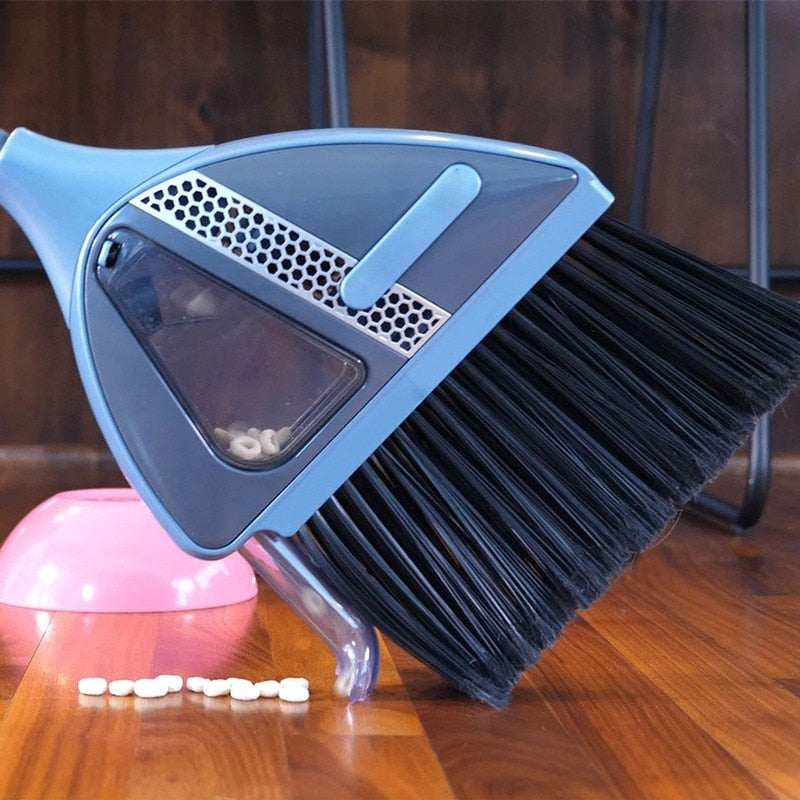 2-in-1 Cordless Sweeper Built -in Vacuum Broom Cleaner