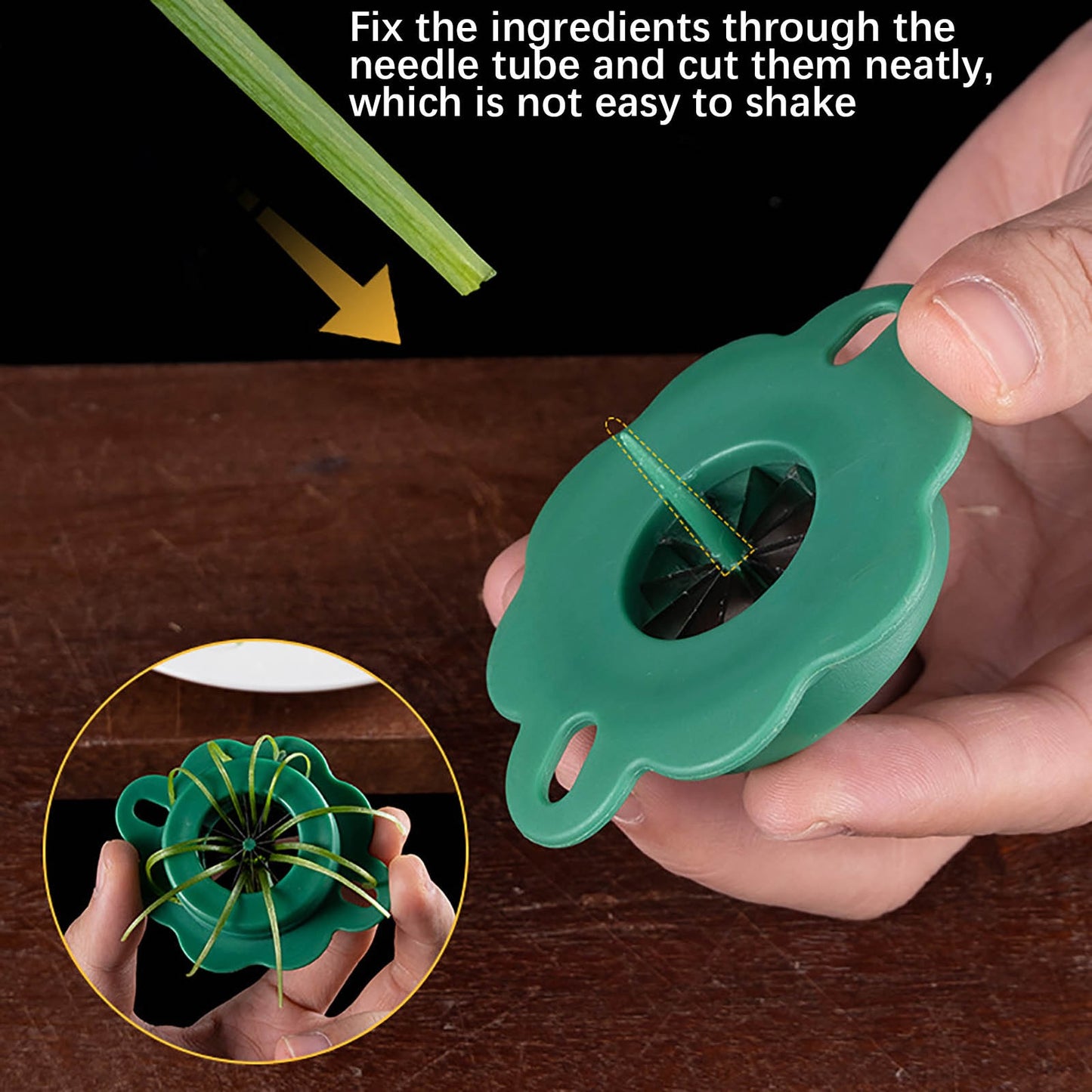 Green Onion Easy Slicer  Shredder Plum Blossom Cut
