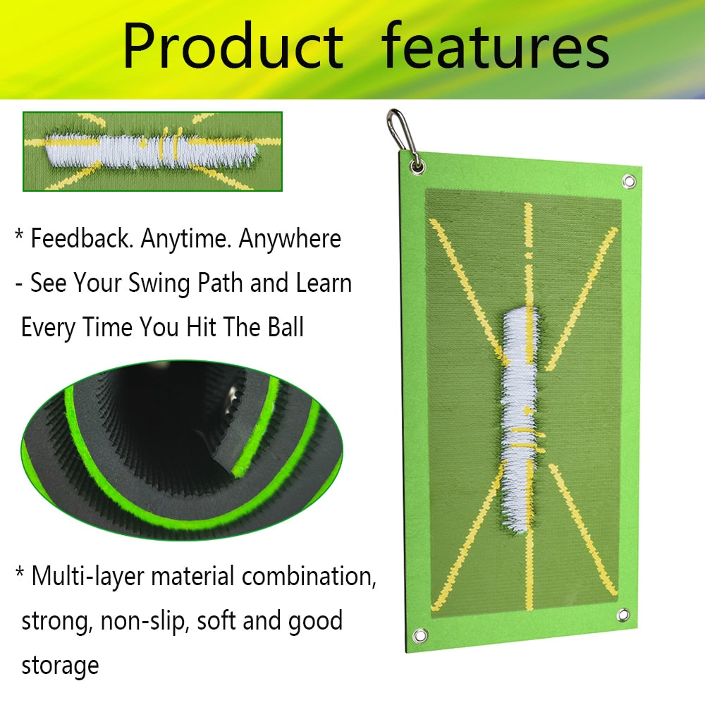 Golf Training Mat for Swing Detection Batting