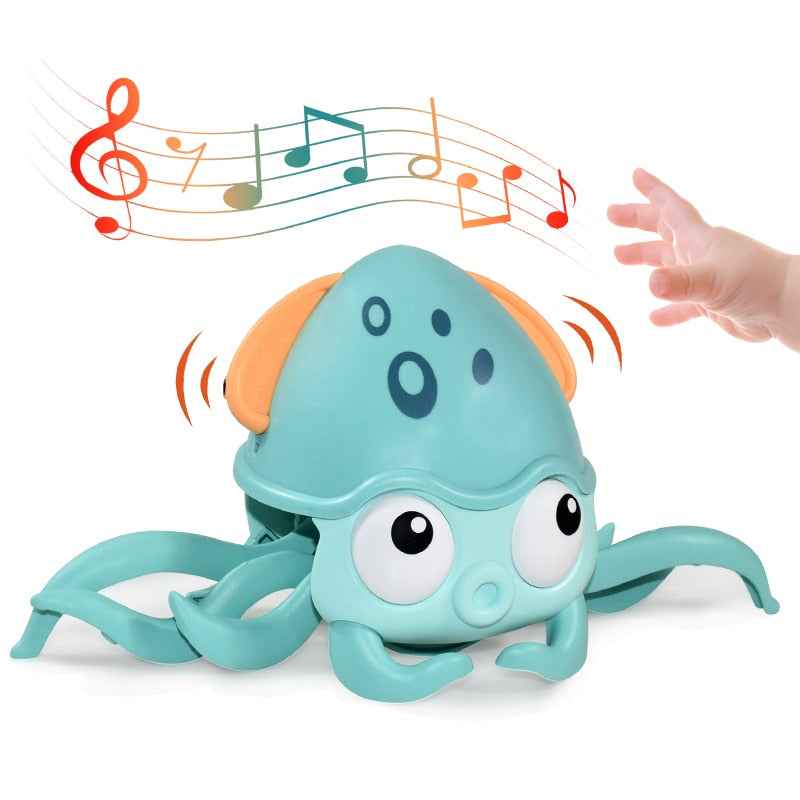 Kids Induction Escape Crab Octopus Crawling Toy