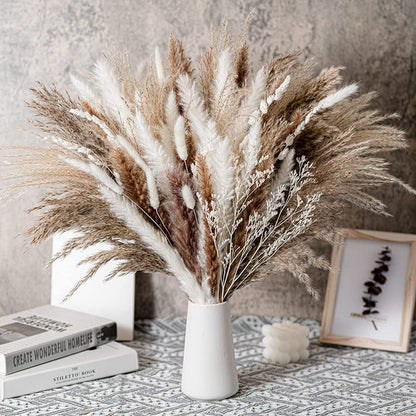 Natural Dried Pampa Grass Bouquet Boho Dried Flowers